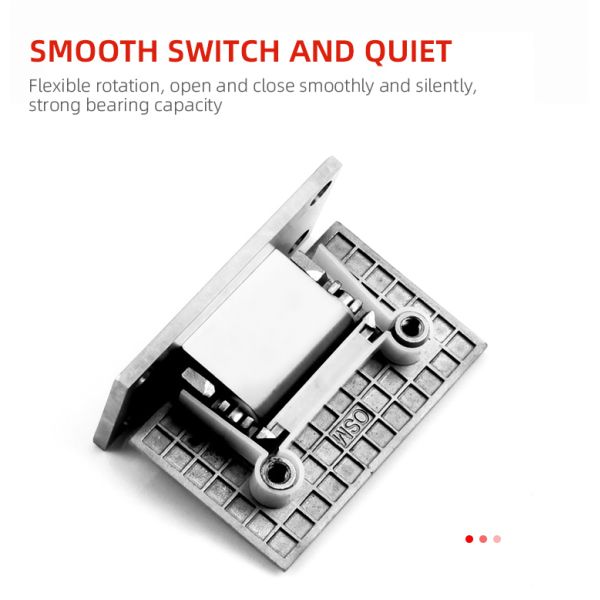 560g Chrome Plated Wall to Glass Hinge Sliding Shower Door Hinge for 8-12mm Glass