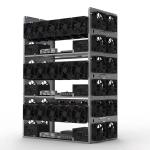 8gpu Stackable Miner frame, Mining frame rack support 8 graphics cards, gpu