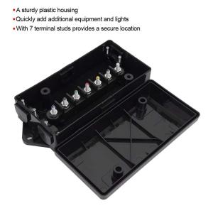 RV Caravans Boat Light 7Pin Electrical Trailer Junction Box For 7 Way Trailer
