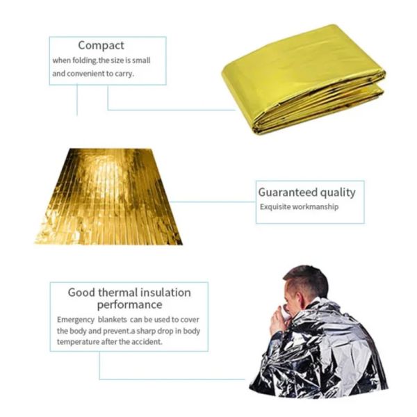 Rescue Blanket Emergency Rescue Equipment Emergency Thermal Blanket For Climbing