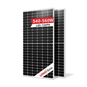 LONGI Solar Panel Hi-MO5 MLR5-72HBD 540-560M Half Cut Mono Technology and