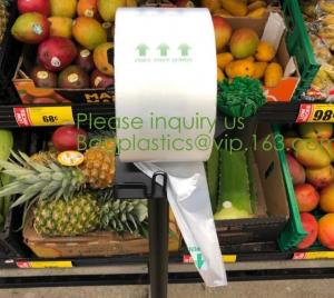 Wholesale Food produce bag, fruit produce bags, pack 100% Compostable Bags Biodegradable Bags Dog 100% Biodegradable Dog Poop Bags from china suppliers
