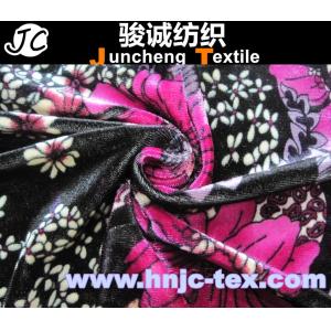 New flower pattern fabric stretchy spendex polyester blended fabric for apparel