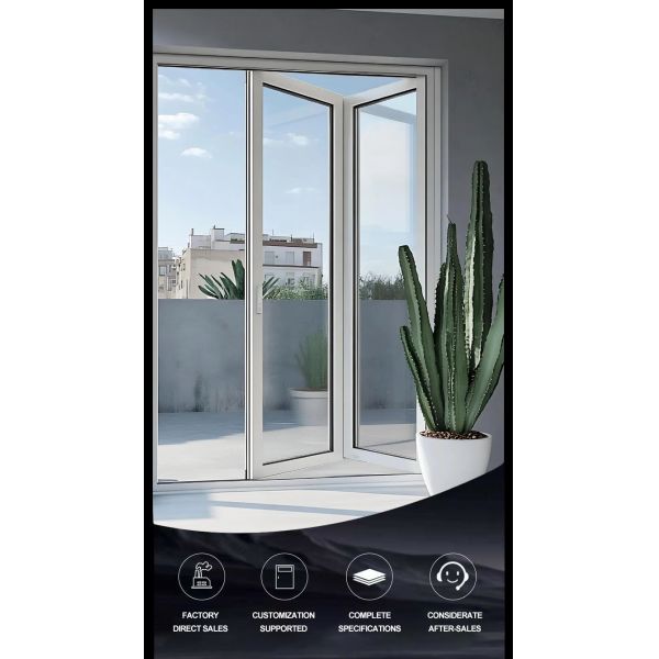 High Quality Aluminum Folding Door Profile Stable Structure Low Maintenance Suitable for Villa, Balcony & Patio