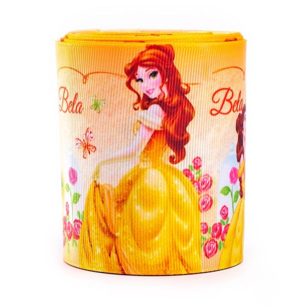 2020 new design 3 inch Lovely Girl custom fairytale cartoon princess 75mm grosgrain printed ribbon