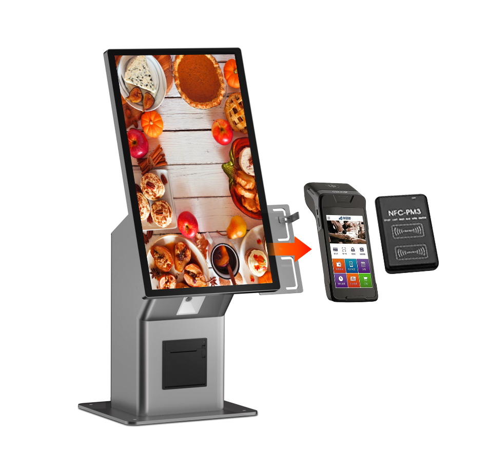 Smart LCD Self-Service Kiosk with 2K LCD Screen and 27" or 43" Floor-Standing HD