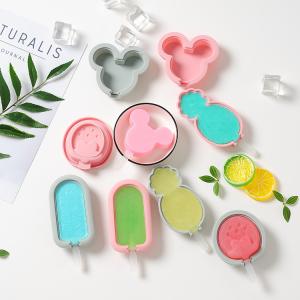 Silicone Popsicle Molds, Cute Ice Pop Molds Reusable Cake Pop Mold Set With Lid