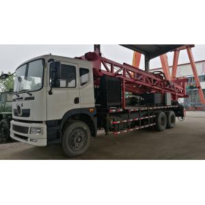 High Speed Truck Mounted Drilling Machine , Geotechnical Drilling Equipment Red