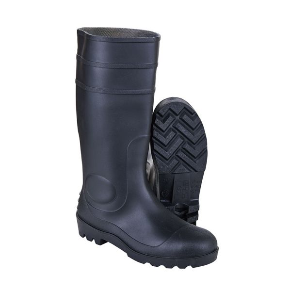 RB005 PVC Material Steel Toe CE EN 20345 Safety Heavy Duty Rain Boots for Wet