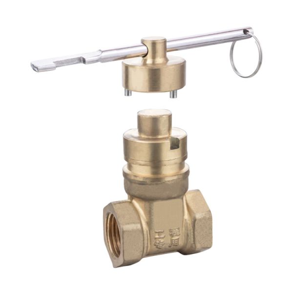 63mm 2 Inch Internal BSP Thread Lockable Handle Brass Stop Valve