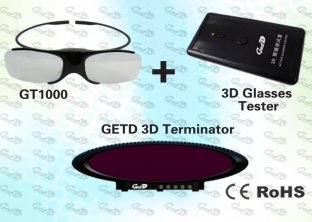 Video 3D IR emitter and glasses for Cybercafé