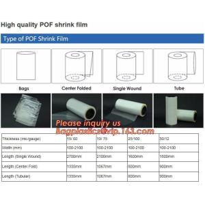 Printed POF crosslink shrink film shrink wrap film,Central Fold POF Shrink Wrap