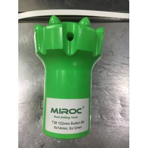 Quarrying Spherical Button Drill Bit T38 Tungsten Carbide Material