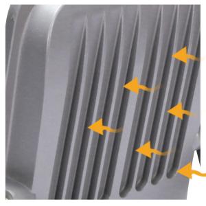 SMD2835 Energy Saving Security Solar Flood Light 200W High Lumen Aluminum Body