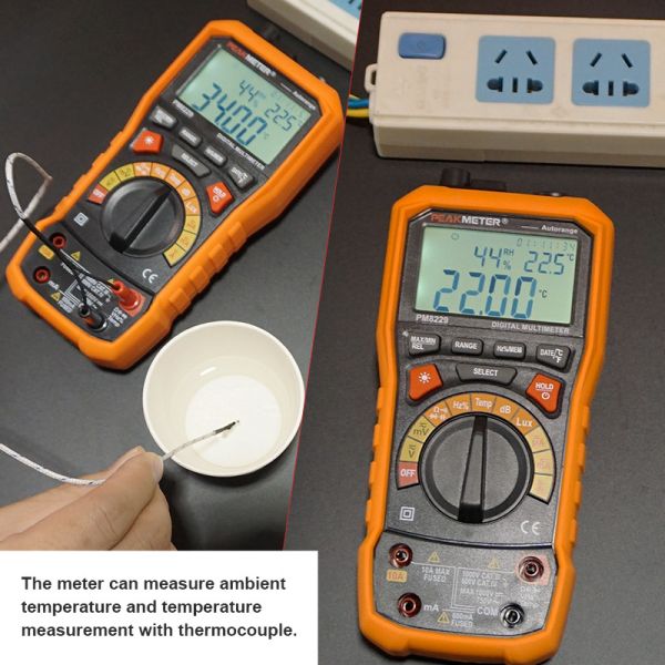 Portable Multimeter Instrument with Backlight Max Diode Test 2V for Professional