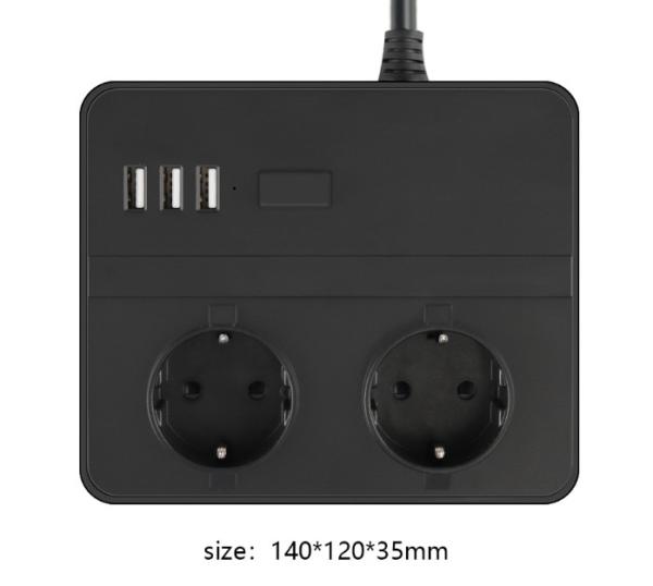 With USB expansion socket, customize 4-8 bit socket of plug intelligent socket