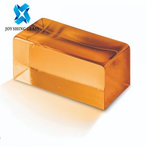 China Solid Crystal Glass Block Brick Rectangular For Decoration / Building on sale