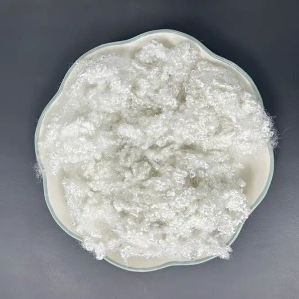 Crimp White / Black Polyester Staple Fiber 1.2-15dtex AA/A/AB/B Grade Fibre