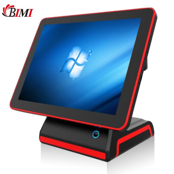 Quality 15" Dual Touch Screen POS Solution with Flat Capacitive Screen and Main Screen for sale