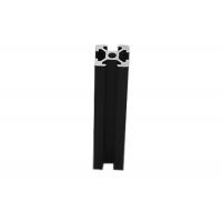 China Black gloss anodized 50-6000mm length V slot industrial aluminum extrusion profile for sale
