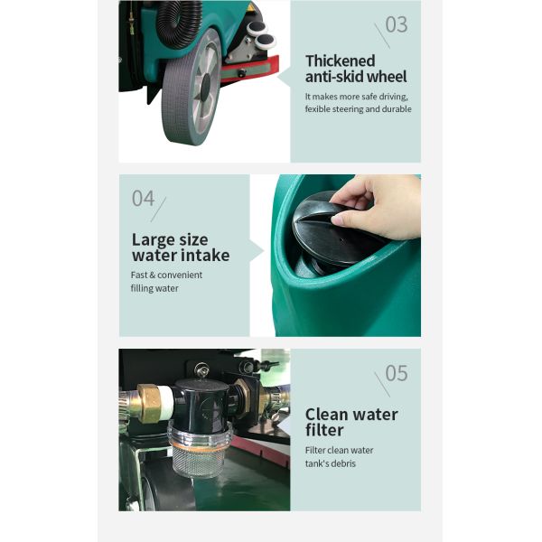Space Saving Walk Behind Floor Scrubber 56cm Cleaning Width for Efficient Work in Confined Locations