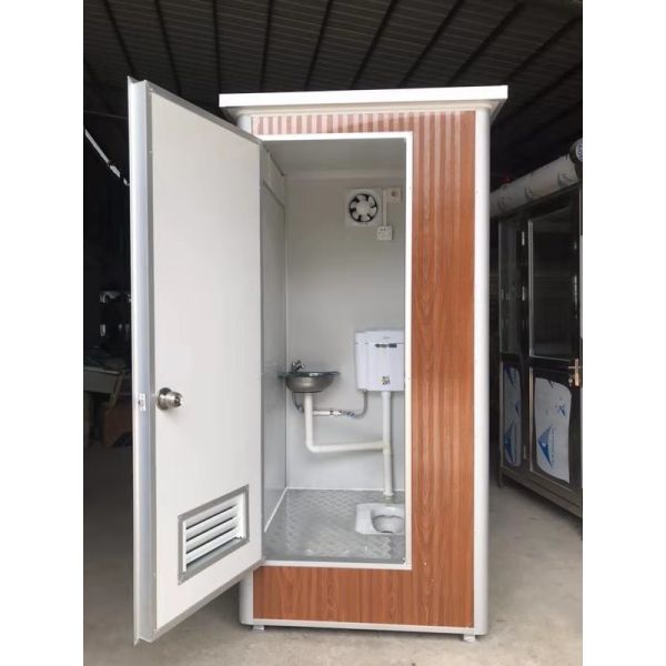 Quality Modular Prefabricated Portable Toilet Movable With EPS Sandwich Panel for sale