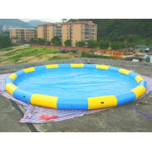 Red PVC Round Inflatable Swimming Pool / Portable Water Pools for Adults and