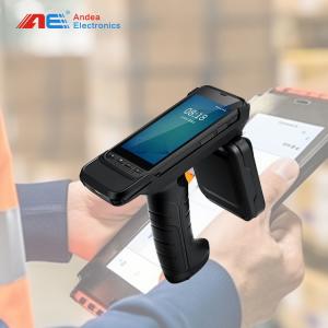 Wholesale 860-960MHz Long Range RFID Reader Writer Warehouse Library All In One IoT Android Barcode Multi Tag UHF RFID Reader from china suppliers