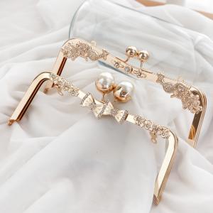 Ball Clasp Two Peacock Gold Purse Clasp Frames 21*11cm