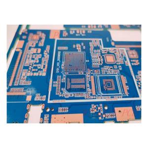 Blue Solder Mask HDI PCB 6 Layer Immersion Gold Enig 1.0 MM