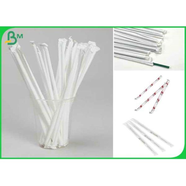 straw wrapping paper FDA Food Grade 27mm - 44mm 28gsm Straw Wrapping Paper Roll For Packing Straws