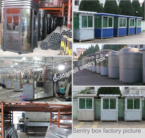 Steel Security Guard House 2000x2500mm Prefabricated Toll Booth