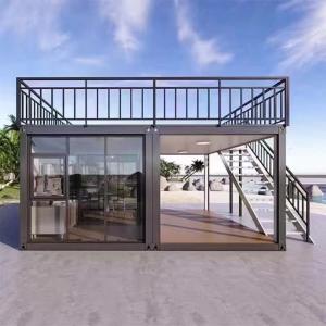 Prefab 40ft Modular Prefabricated Shipping Container Homes With Aluminum Windows
