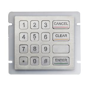 Backlight Metal Keypad With Ps / 2 Interface , Rear Panel Mounting