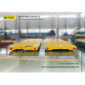 Wholesale No Power Rail Mounted Towed Pallet Transfer Carts , Cargo Rail Transfer Trolley from china suppliers