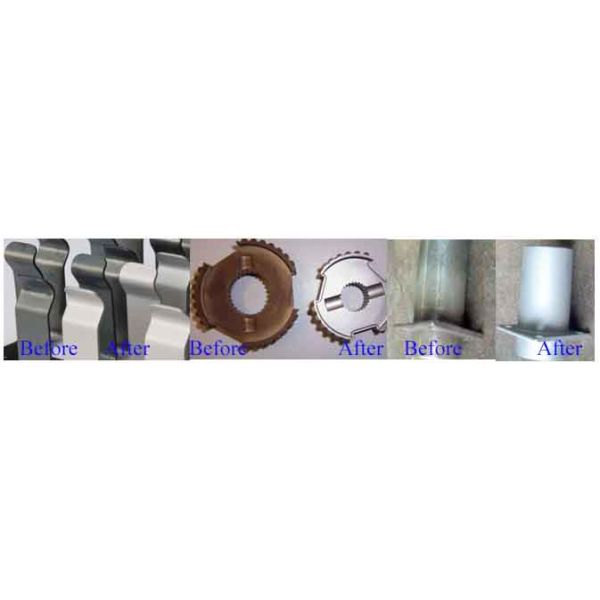 High Durability White Blasting Abrasive Material , Ceramic Bead Blasting Media Light Metal Finish