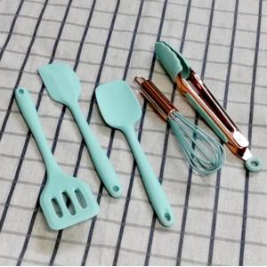 Ins Style Silicone Kitchen Set Non Stick Pan Silicone Spatula Colander Mini