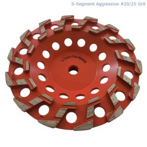 China 150-230mm Laser Welded Segmented Diamond Grinding Cup Wheel For Concrete , Stone, Building Material on sale