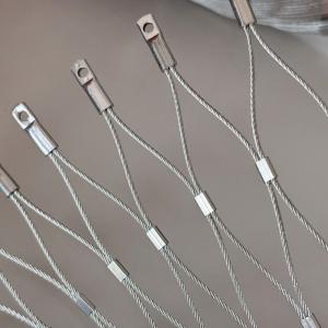High Strength 1mm-6mm 304 Stainless Steel Rope Net For Tensile Architectural