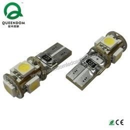 Wholesale LED Car Light T10 W5W 5pcs 5050 SMD Canbus LED 12VAC from china suppliers