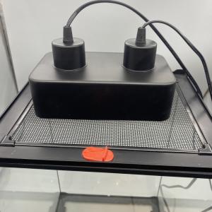 180W Dual Socket Fixture LED UVB Reptile Light For Precise Temperature Control