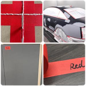 Customizable Size Manufacturers Hot Selling Red Masking Tape