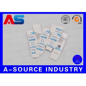 White Package Box Gold Foil Shiny Vial Carton Box With Scratch Off Security Code