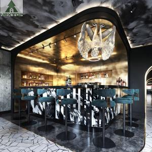 Customization Pub Table Chairs Combination Metal Leisure Drinks Table Fabric