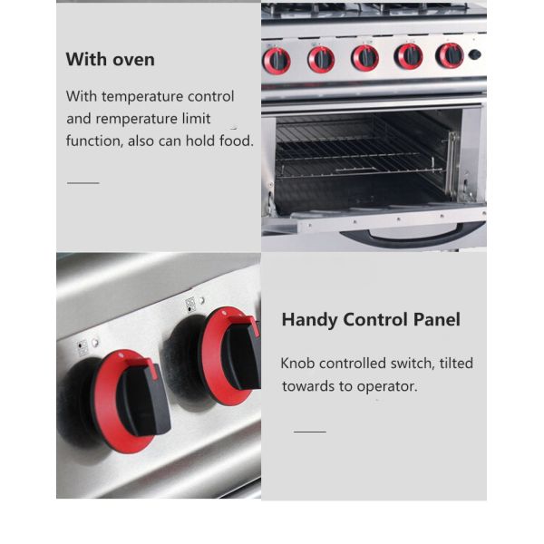 Multifunction Cooking Range 700 Series 4 Burner Gas Standing Cooker Stove With Oven