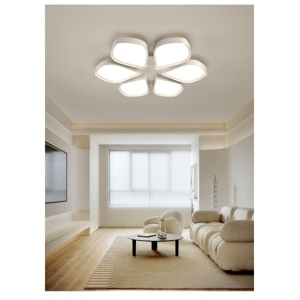 Ultra-thin Recessed Led Ceiling Lights Creative Bedroom Minimalist Study Petal Ceiling Lights(WH-MA-265)
