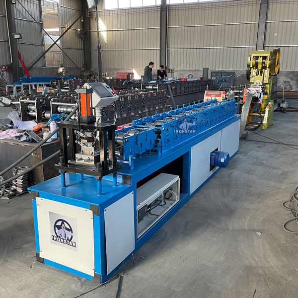 PLC Control Punching Hole Shutter Door Roll Forming Machine Customized Garage Shutter Making Machine Punching Hole Rolling Shutter Door Roll Forming