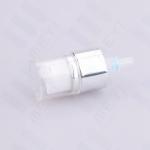 Pp Cosmetic Treatment Pump Spray Pump With Cap , 18/410 Silver Aluminum Cream