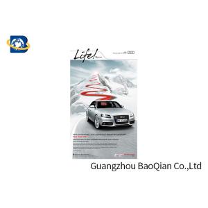 Car 3D Lenticular Poster Customized UV Printing Nontoxic Material High