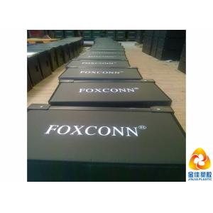 Reusable Lightweight Plastic Antistatic ESD Turnover Boxes For Electronic